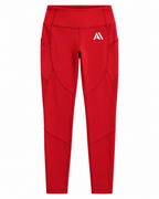 Airavon Red women's leggings, front view