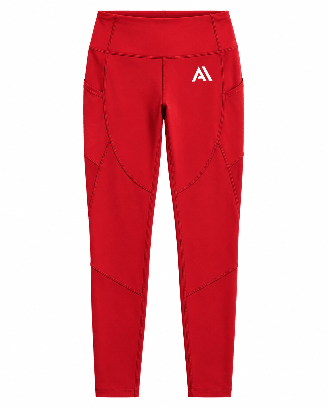 Airavon Red women's leggings, front view