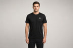 Airavon Model wearing a black sports T-shirt